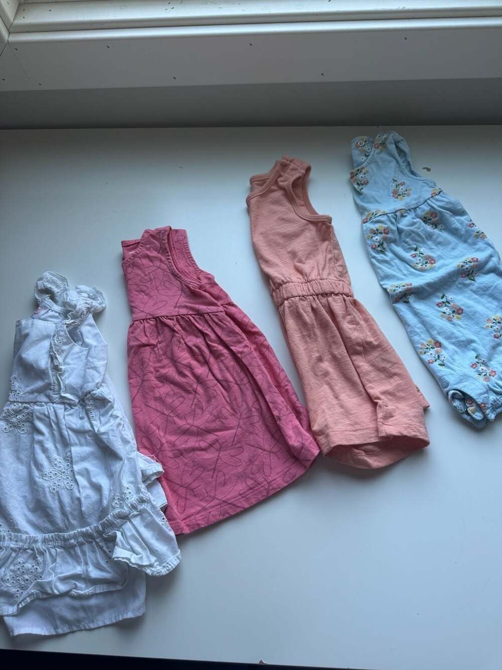 Toddler Dress and Romper Set 4-Piece Baby Girl Assorted Colors Size 18M